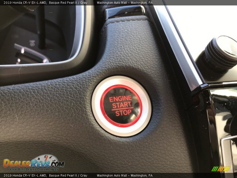 2019 Honda CR-V EX-L AWD Basque Red Pearl II / Gray Photo #26