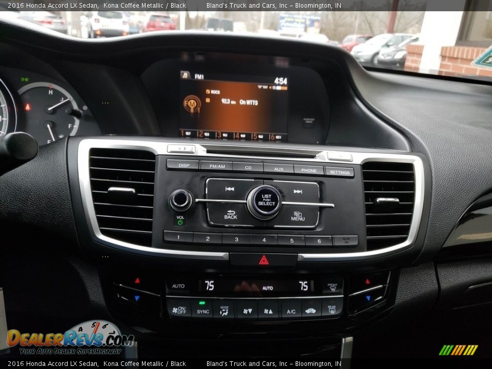 2016 Honda Accord LX Sedan Kona Coffee Metallic / Black Photo #17