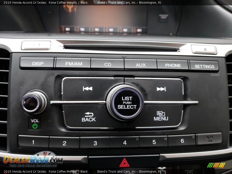 2016 Honda Accord LX Sedan Kona Coffee Metallic / Black Photo #20