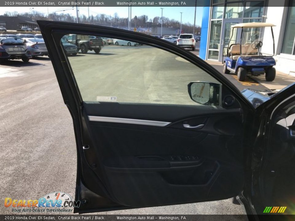 2019 Honda Civic EX Sedan Crystal Black Pearl / Black Photo #12
