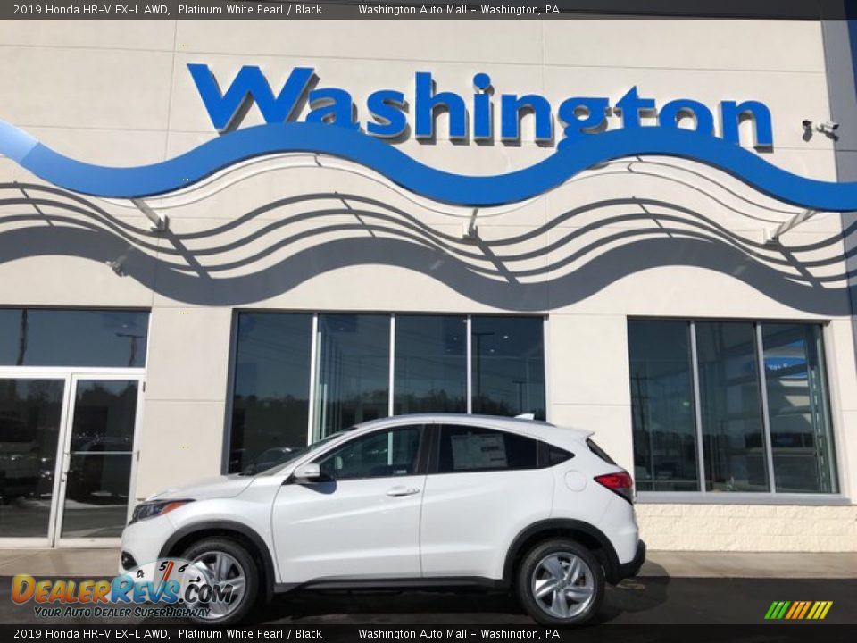 2019 Honda HR-V EX-L AWD Platinum White Pearl / Black Photo #1