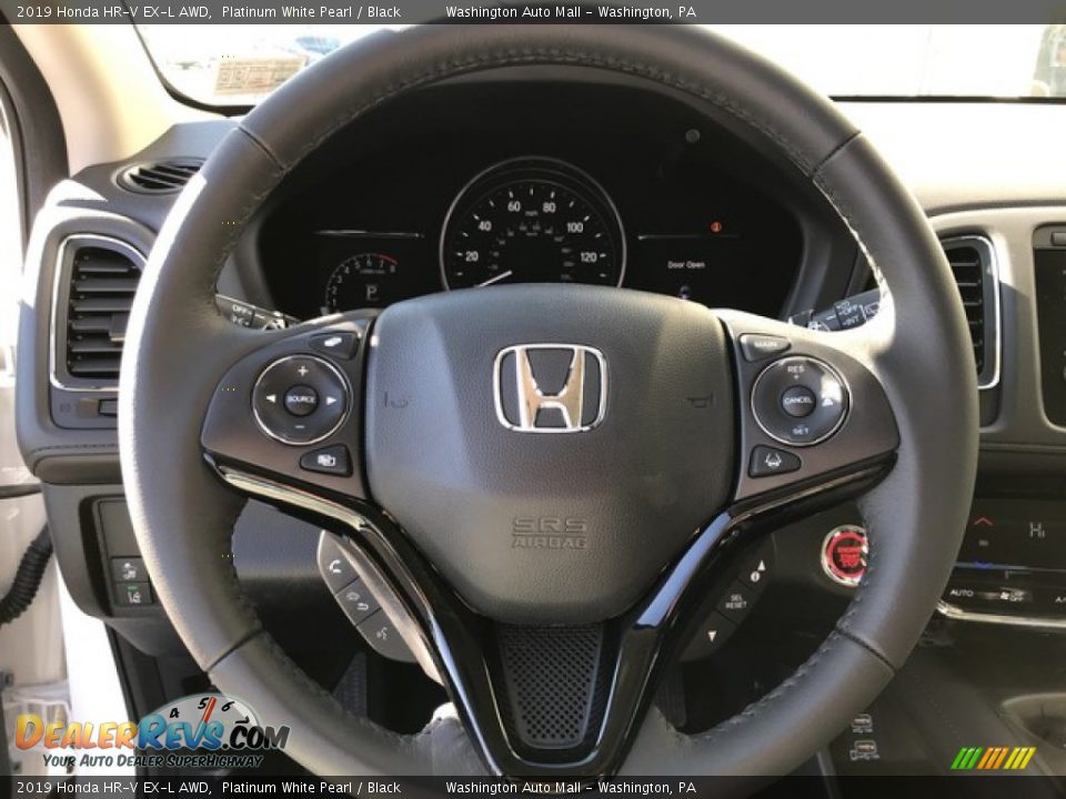 2019 Honda HR-V EX-L AWD Platinum White Pearl / Black Photo #17