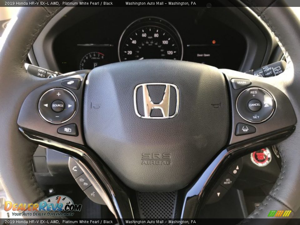 2019 Honda HR-V EX-L AWD Platinum White Pearl / Black Photo #18
