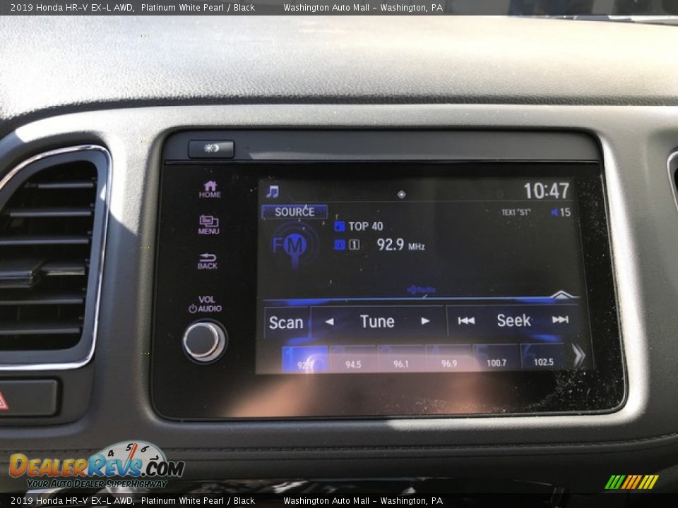 2019 Honda HR-V EX-L AWD Platinum White Pearl / Black Photo #21