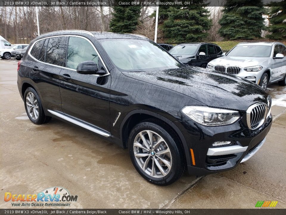 2019 BMW X3 xDrive30i Jet Black / Canberra Beige/Black Photo #1