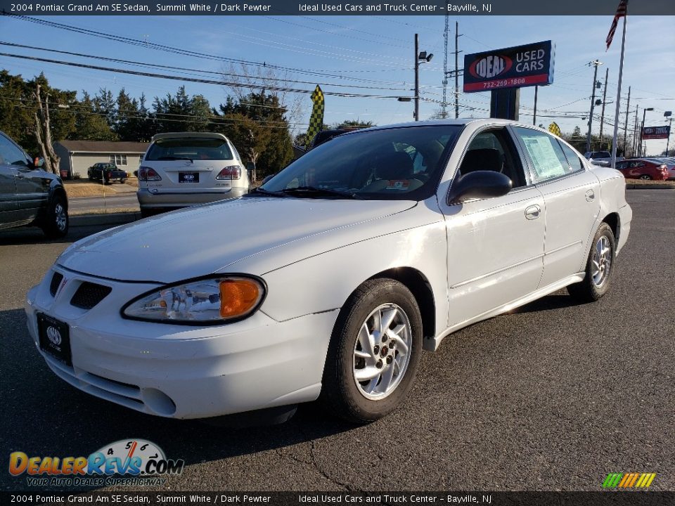 2004 Pontiac Grand Am SE Sedan Summit White / Dark Pewter Photo #1