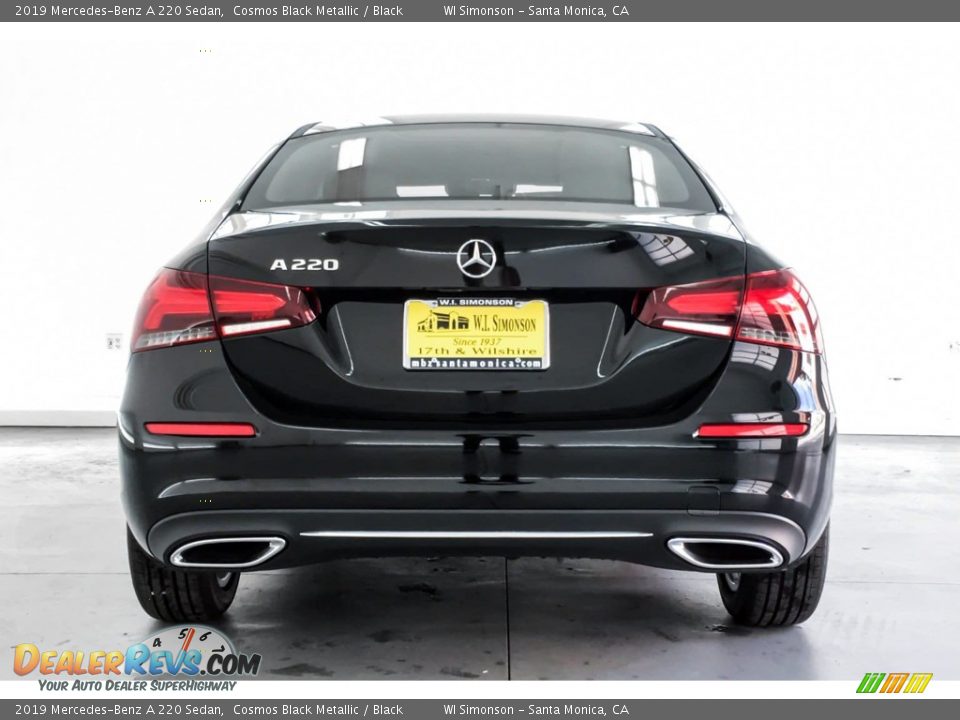 2019 Mercedes-Benz A 220 Sedan Cosmos Black Metallic / Black Photo #3