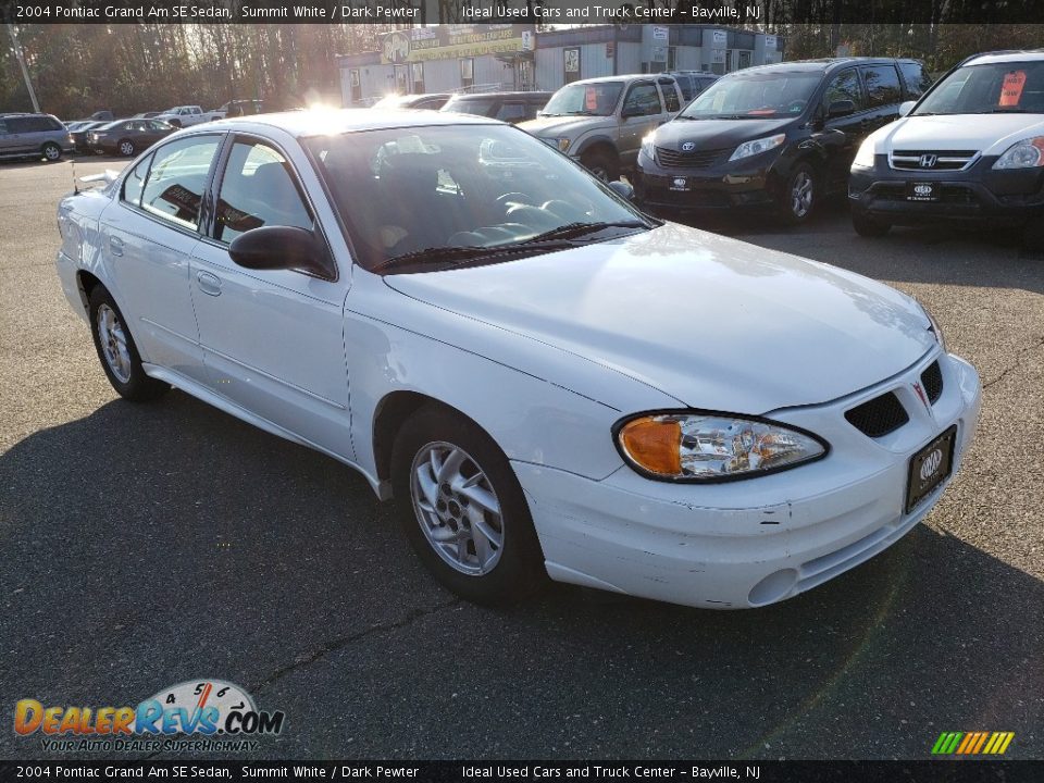 2004 Pontiac Grand Am SE Sedan Summit White / Dark Pewter Photo #3