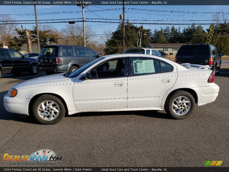 2004 Pontiac Grand Am SE Sedan Summit White / Dark Pewter Photo #4