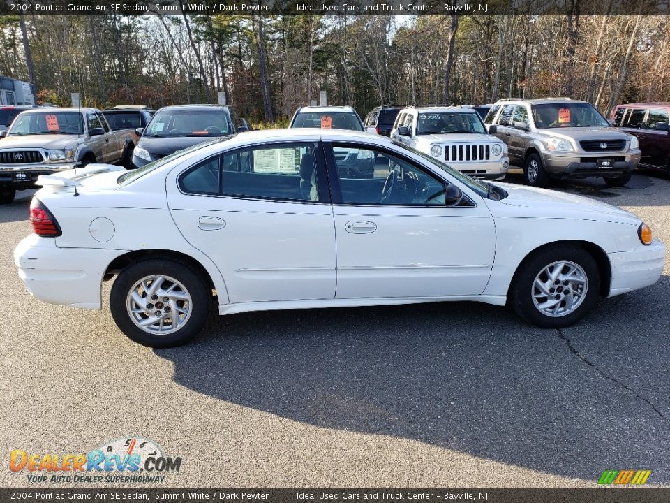 2004 Pontiac Grand Am SE Sedan Summit White / Dark Pewter Photo #5