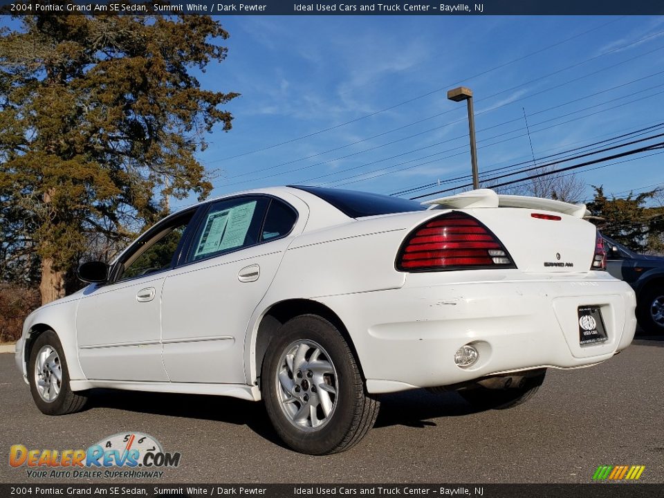 2004 Pontiac Grand Am SE Sedan Summit White / Dark Pewter Photo #6