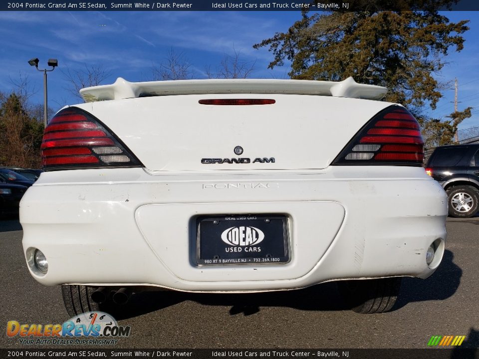2004 Pontiac Grand Am SE Sedan Summit White / Dark Pewter Photo #8