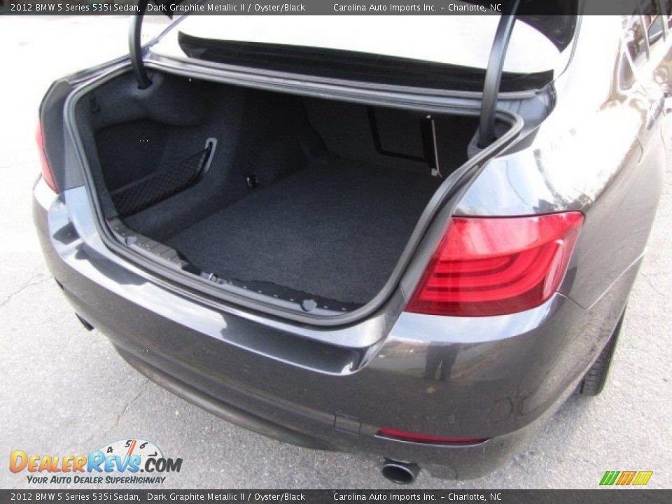 2012 BMW 5 Series 535i Sedan Dark Graphite Metallic II / Oyster/Black Photo #21