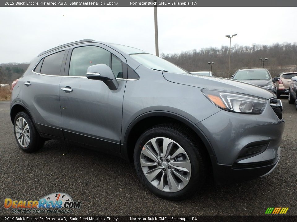 2019 Buick Encore Preferred AWD Satin Steel Metallic / Ebony Photo #3