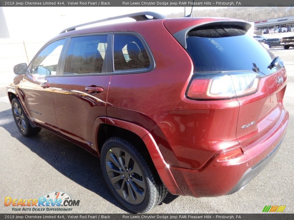 2019 Jeep Cherokee Limited 4x4 Velvet Red Pearl / Black Photo #3