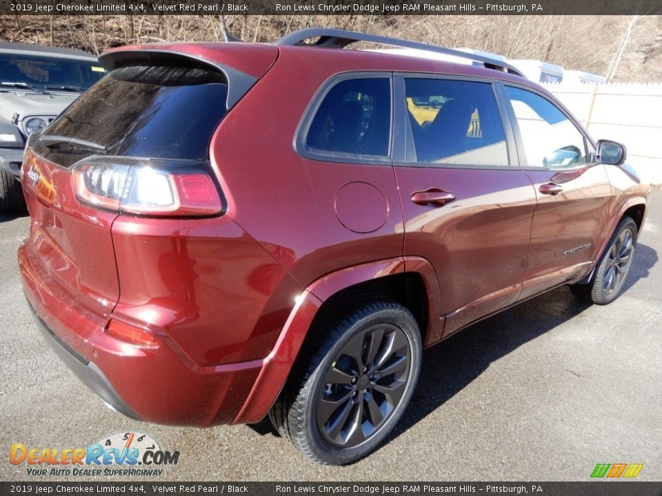 2019 Jeep Cherokee Limited 4x4 Velvet Red Pearl / Black Photo #6