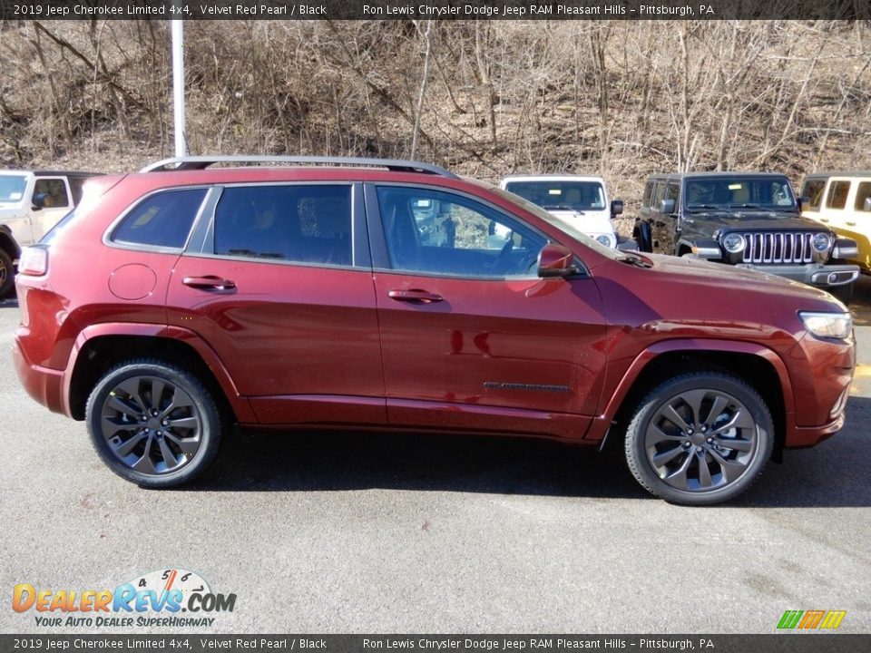 2019 Jeep Cherokee Limited 4x4 Velvet Red Pearl / Black Photo #7