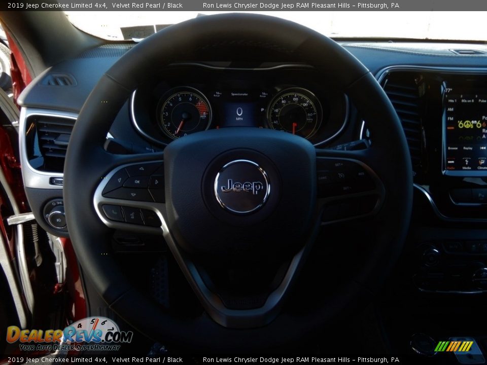 2019 Jeep Cherokee Limited 4x4 Velvet Red Pearl / Black Photo #17