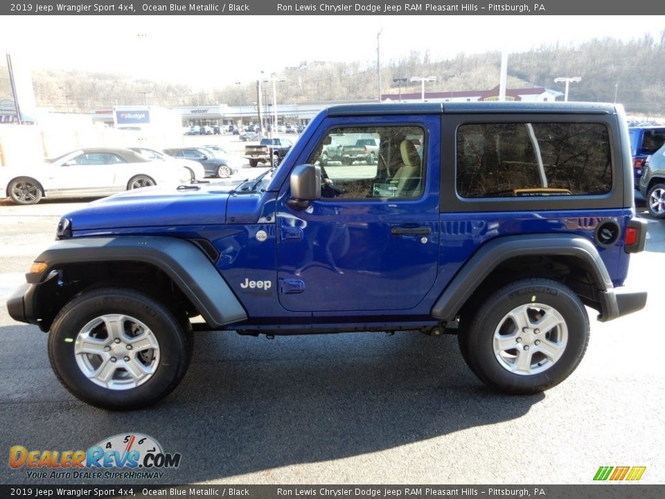 2019 Jeep Wrangler Sport 4x4 Ocean Blue Metallic / Black Photo #2