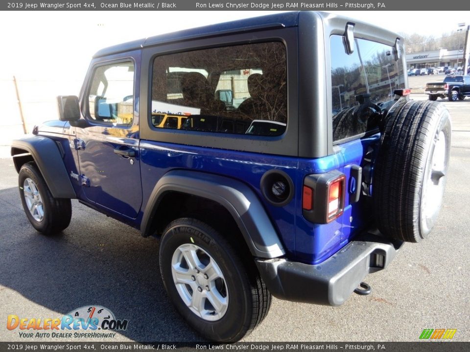 2019 Jeep Wrangler Sport 4x4 Ocean Blue Metallic / Black Photo #3