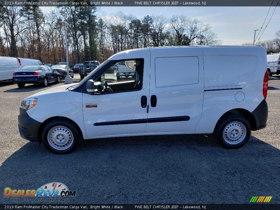 2019 Ram ProMaster City Tradesman Cargo Van Bright White / Black Photo #3