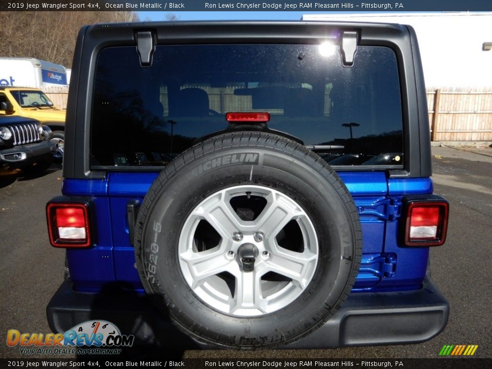 2019 Jeep Wrangler Sport 4x4 Ocean Blue Metallic / Black Photo #4
