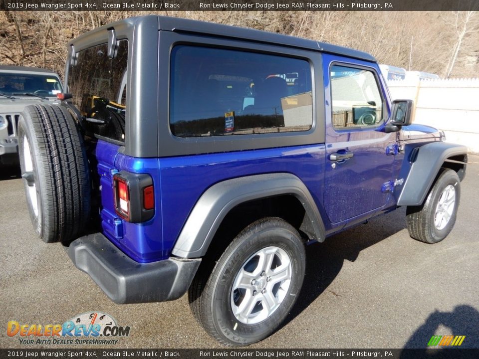 2019 Jeep Wrangler Sport 4x4 Ocean Blue Metallic / Black Photo #6