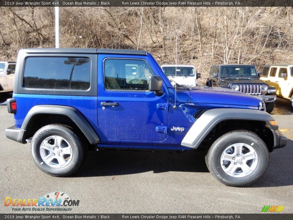 2019 Jeep Wrangler Sport 4x4 Ocean Blue Metallic / Black Photo #7