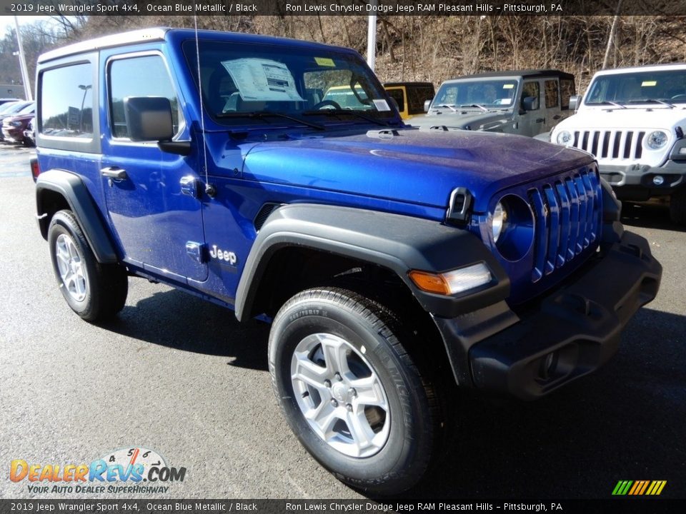 2019 Jeep Wrangler Sport 4x4 Ocean Blue Metallic / Black Photo #8