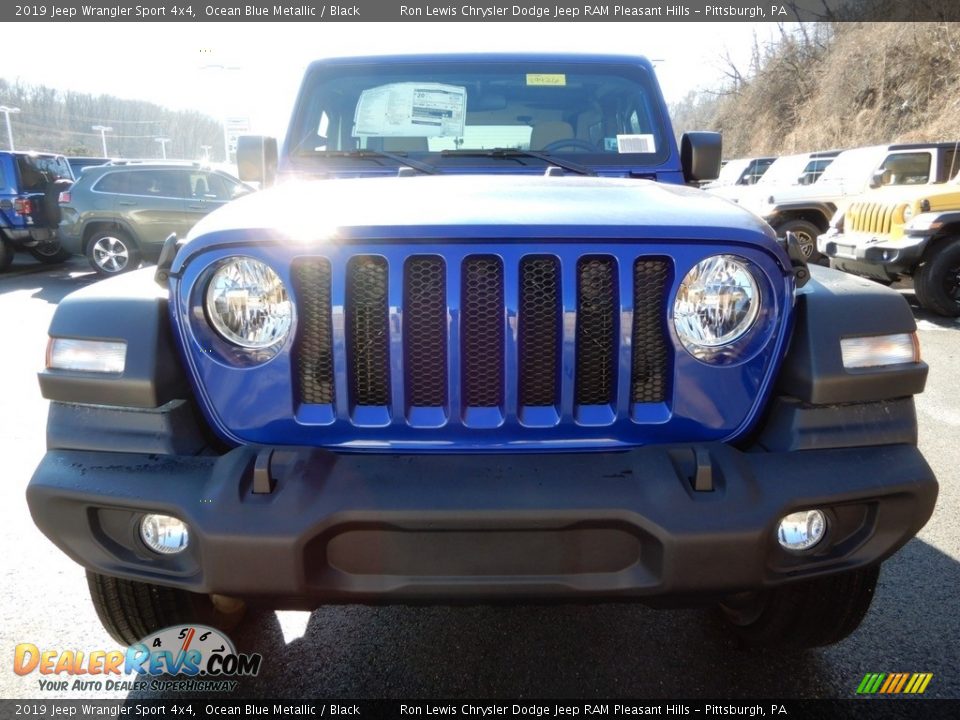 2019 Jeep Wrangler Sport 4x4 Ocean Blue Metallic / Black Photo #9