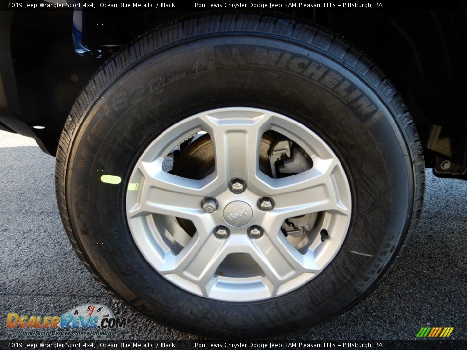 2019 Jeep Wrangler Sport 4x4 Ocean Blue Metallic / Black Photo #10