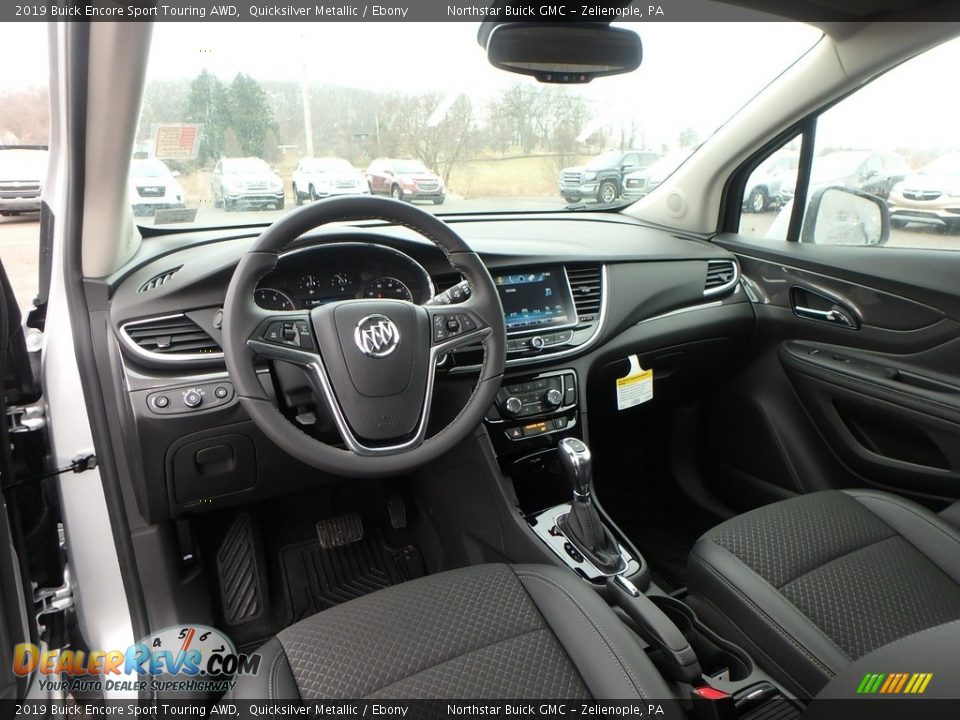 Ebony Interior - 2019 Buick Encore Sport Touring AWD Photo #13