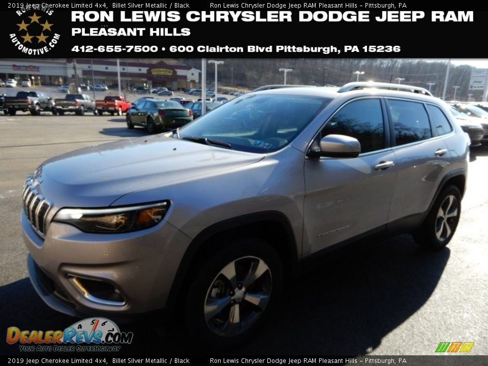 2019 Jeep Cherokee Limited 4x4 Billet Silver Metallic / Black Photo #1
