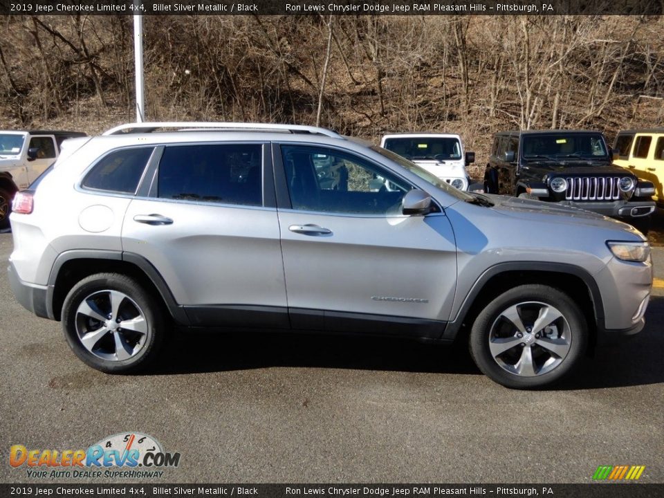 2019 Jeep Cherokee Limited 4x4 Billet Silver Metallic / Black Photo #7