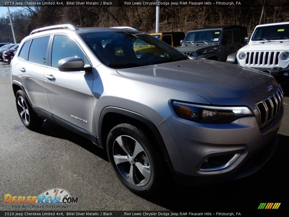 2019 Jeep Cherokee Limited 4x4 Billet Silver Metallic / Black Photo #8