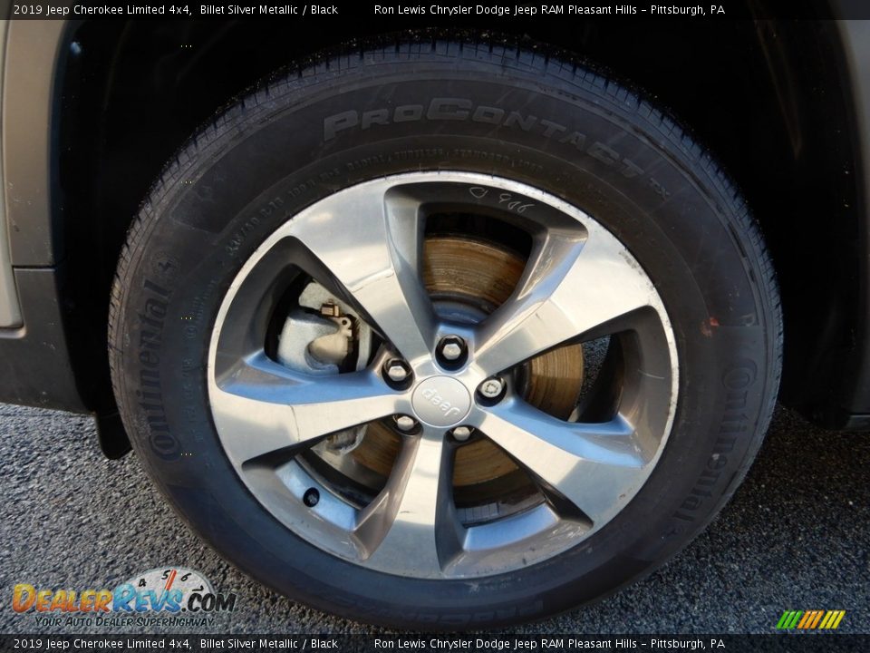 2019 Jeep Cherokee Limited 4x4 Billet Silver Metallic / Black Photo #10