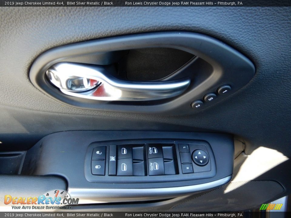 2019 Jeep Cherokee Limited 4x4 Billet Silver Metallic / Black Photo #14