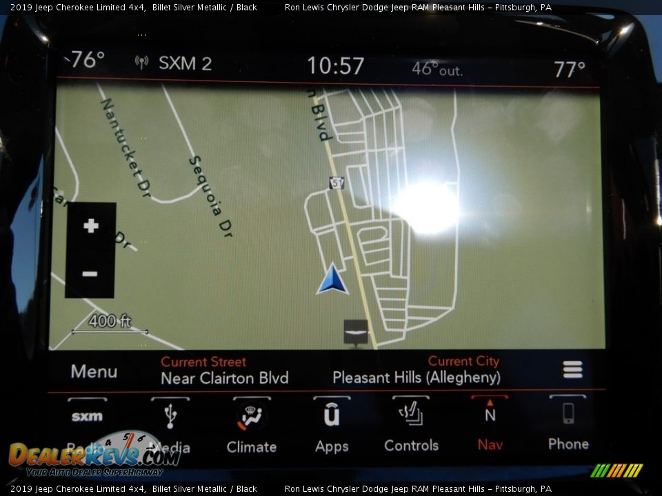 2019 Jeep Cherokee Limited 4x4 Billet Silver Metallic / Black Photo #18