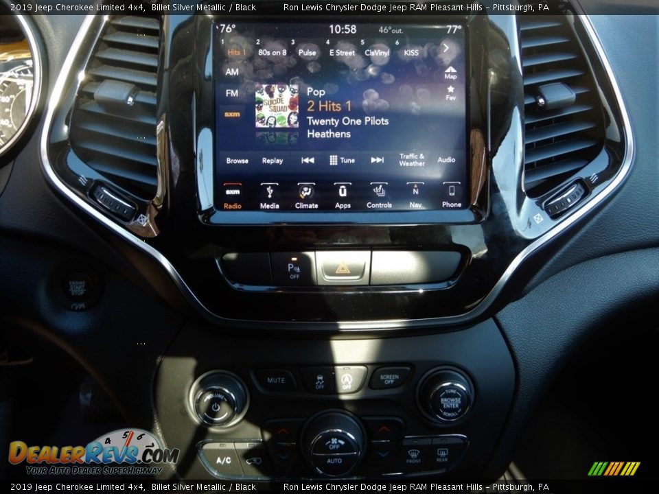 2019 Jeep Cherokee Limited 4x4 Billet Silver Metallic / Black Photo #20