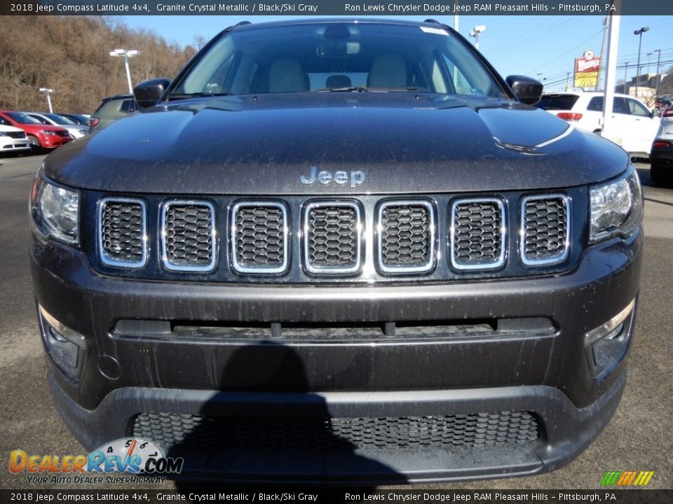 2018 Jeep Compass Latitude 4x4 Granite Crystal Metallic / Black/Ski Gray Photo #9