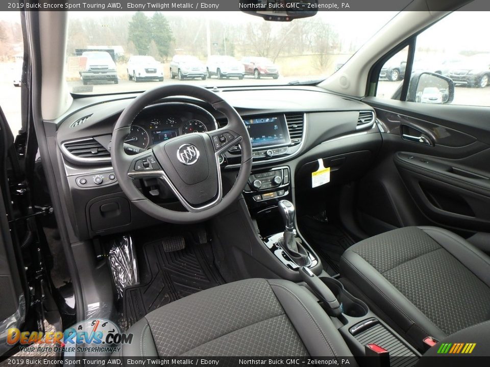 Ebony Interior - 2019 Buick Encore Sport Touring AWD Photo #13