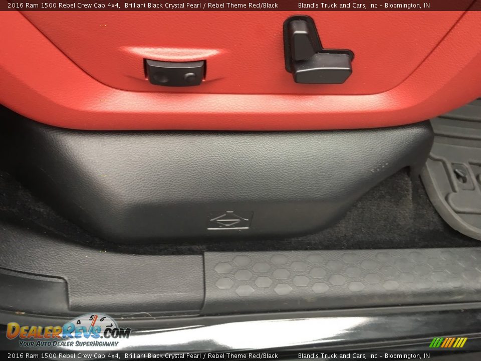 2016 Ram 1500 Rebel Crew Cab 4x4 Brilliant Black Crystal Pearl / Rebel Theme Red/Black Photo #24