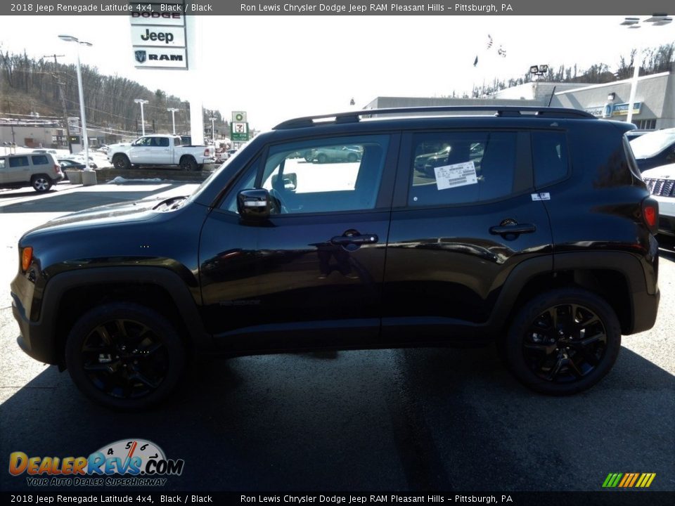 2018 Jeep Renegade Latitude 4x4 Black / Black Photo #2