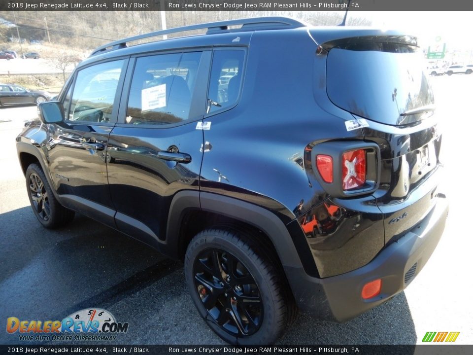 2018 Jeep Renegade Latitude 4x4 Black / Black Photo #3
