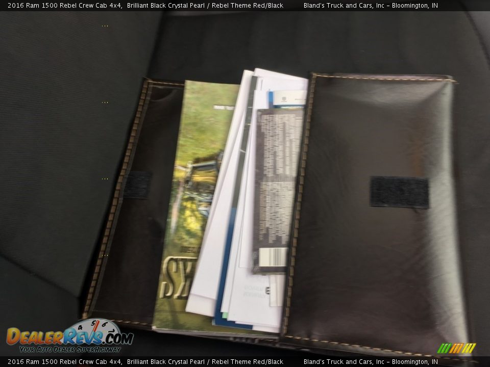 2016 Ram 1500 Rebel Crew Cab 4x4 Brilliant Black Crystal Pearl / Rebel Theme Red/Black Photo #28