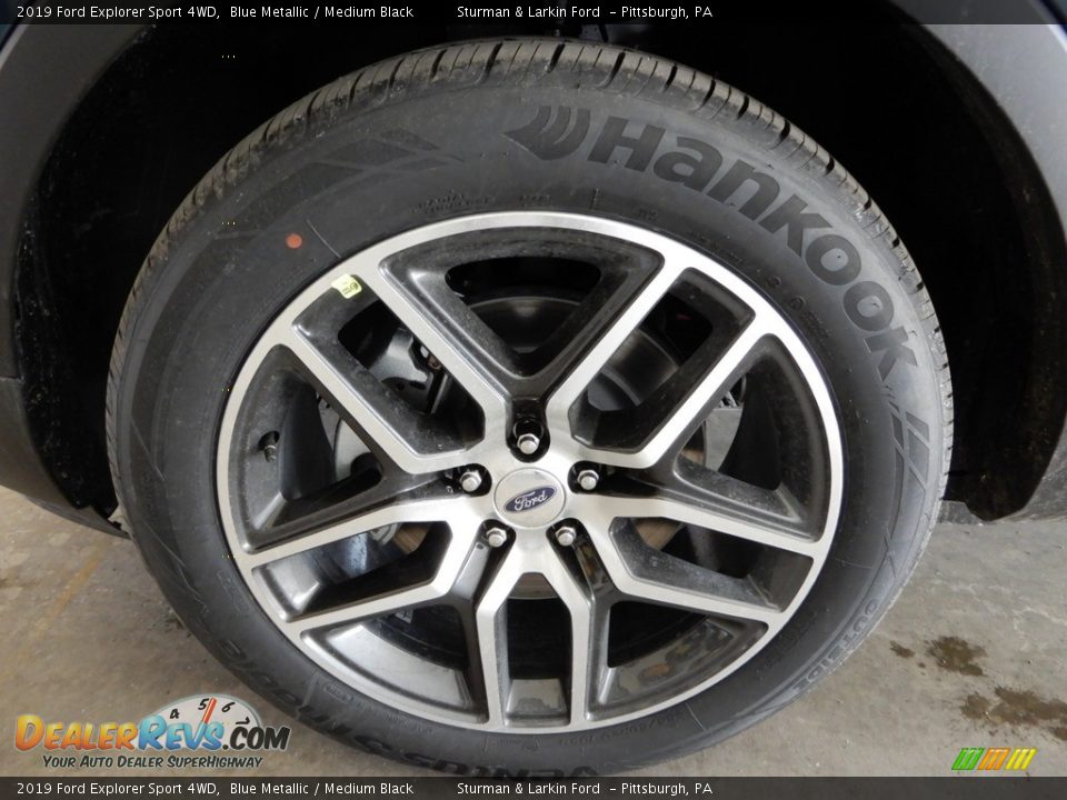 2019 Ford Explorer Sport 4WD Blue Metallic / Medium Black Photo #6