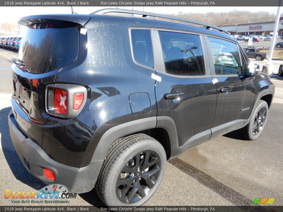 2018 Jeep Renegade Latitude 4x4 Black / Black Photo #6
