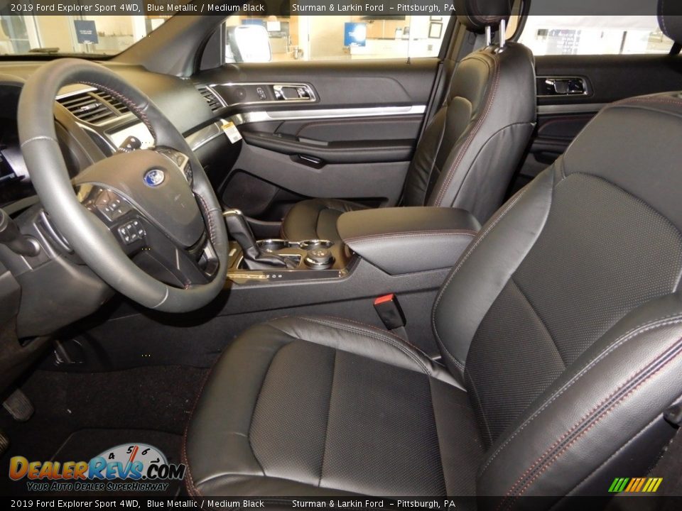 2019 Ford Explorer Sport 4WD Blue Metallic / Medium Black Photo #7
