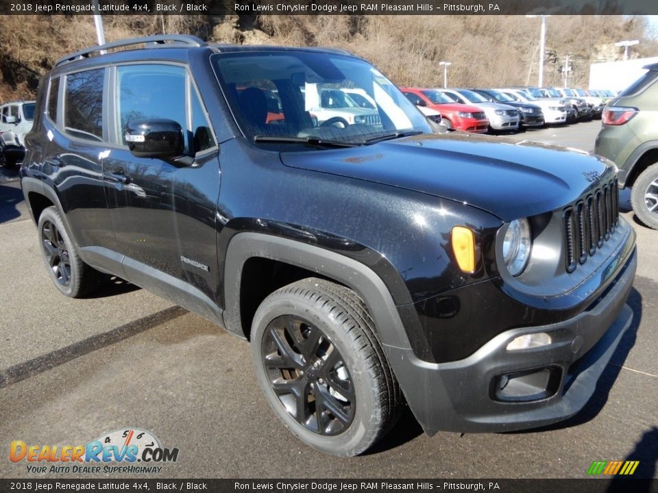2018 Jeep Renegade Latitude 4x4 Black / Black Photo #8