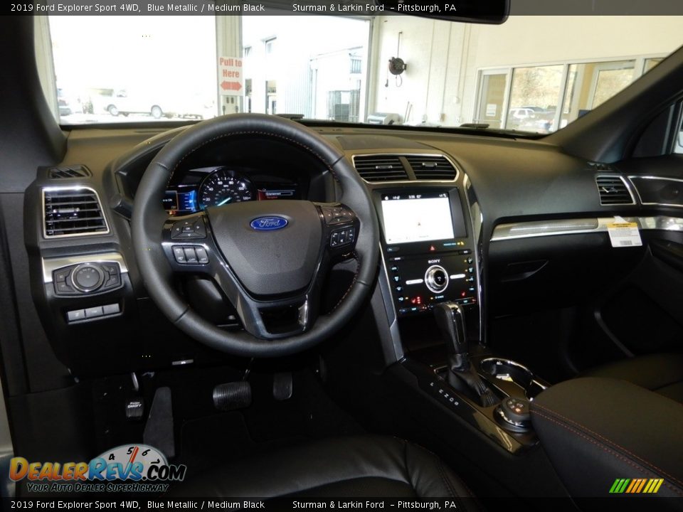 2019 Ford Explorer Sport 4WD Blue Metallic / Medium Black Photo #9